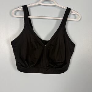 Cacique 42H no underwire black bra comfort plus size support